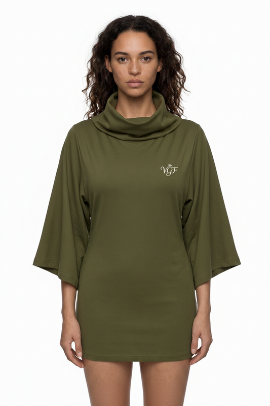 Women’s Turtleneck Batwing T-Shirt Vital Glow Fit