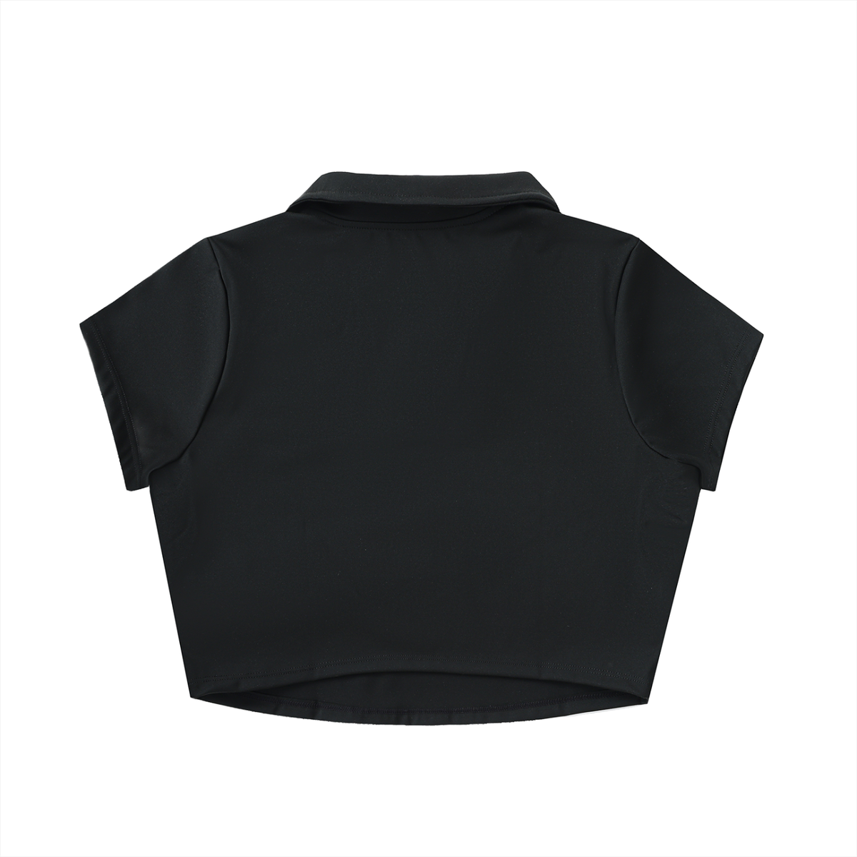 Vina V-Neck Lapel Crop Top Vital Glow Fit