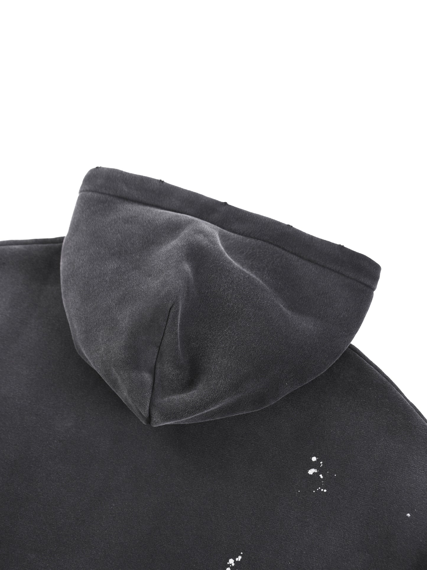 Sacred Vintage Washed Frayed Fleece Hoodie