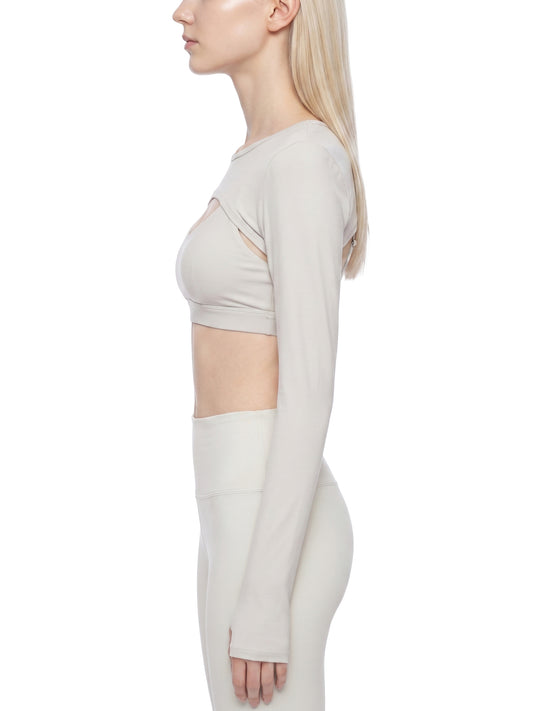 Vina Cutout Long Sleeve Yoga Shrug – VGF
