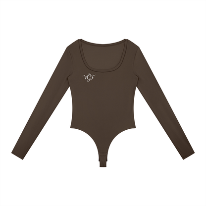Vina Women's Tight Long Sleeve Yoga Bodysuit