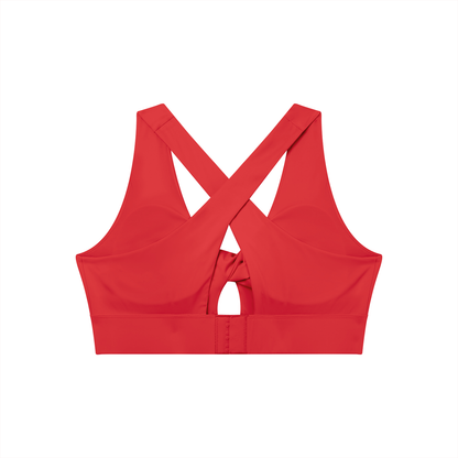 Divine Women's Twist Front V-Neck Sports Bra