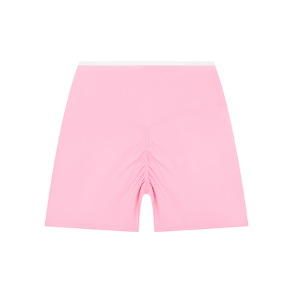 Vina Women's High-Rise Color Block Yoga Short Vital glow fit