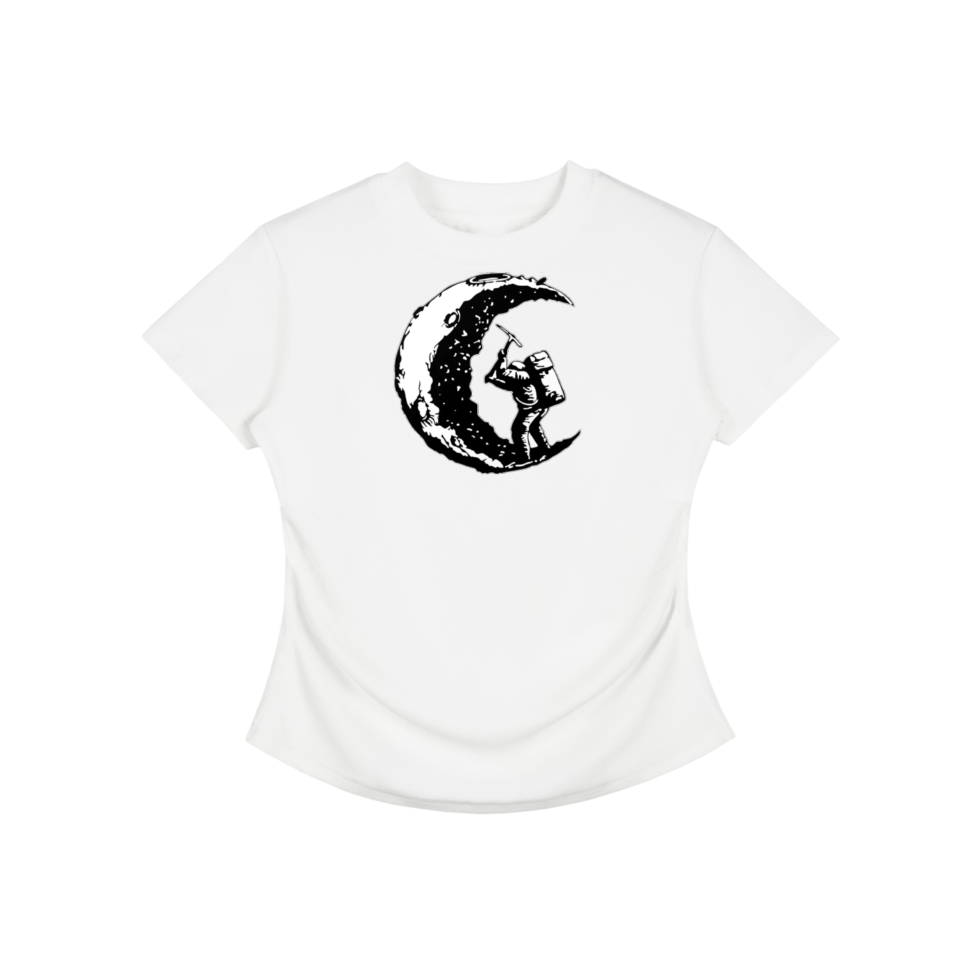 Divine Vintage Washed Bodycon Cotton T-Shirt