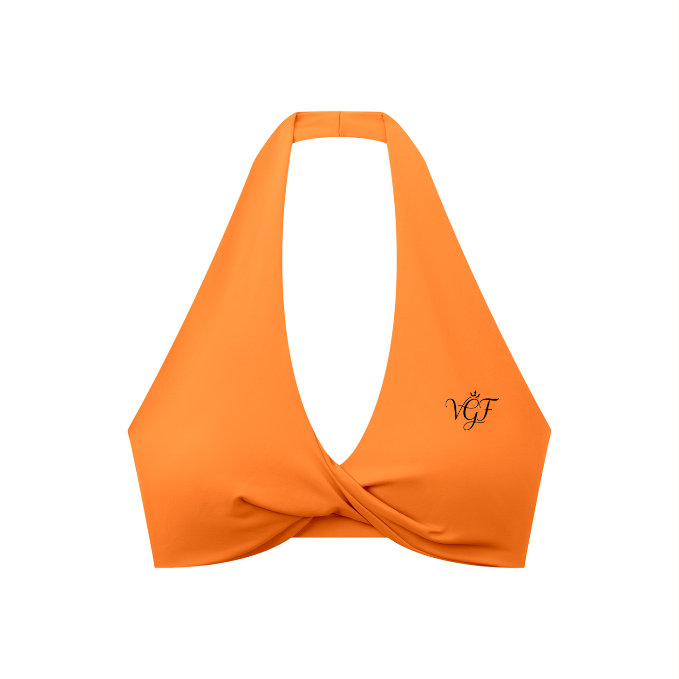 Divine Women's Pleated Halter Sports Bra