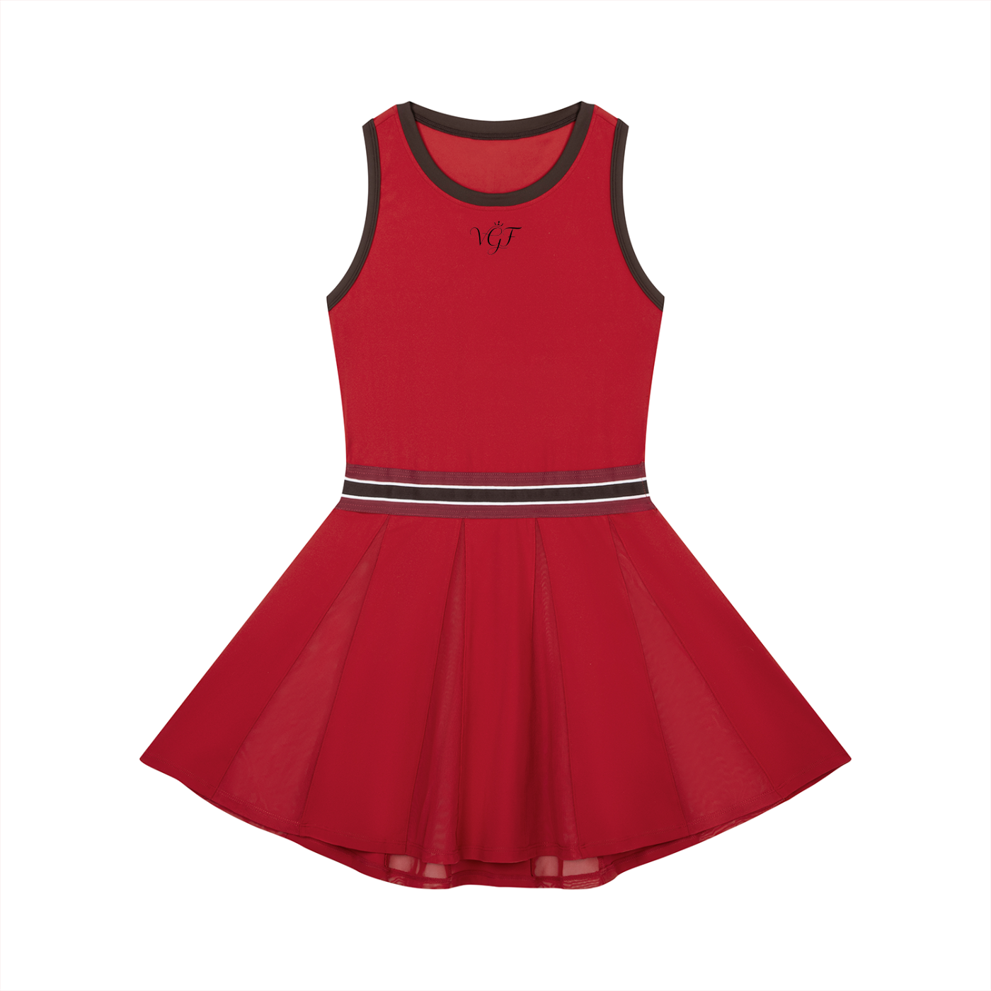 Vina Color Block A-Line Sleeveless Dress