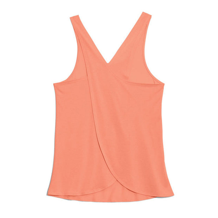 Sports Fitness Yoga Loose U-neck Vest Women