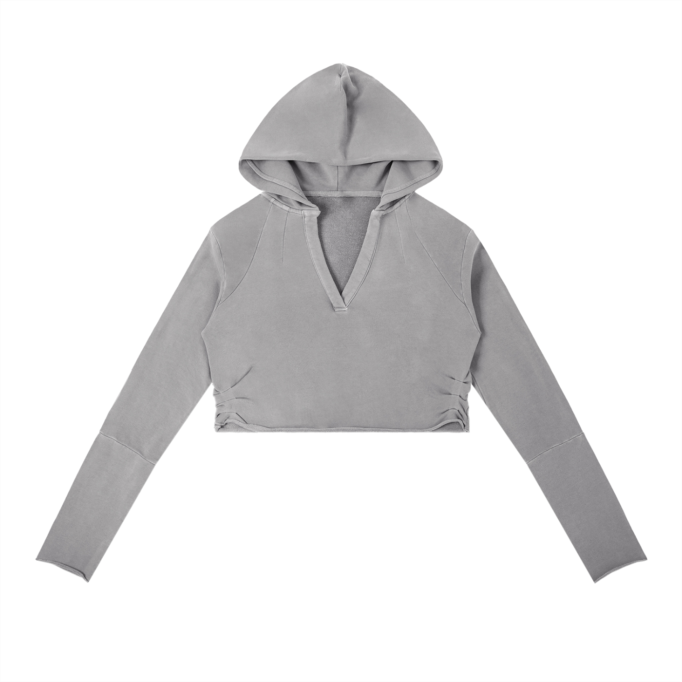 Vina Vintage Washed Crop Hoodie