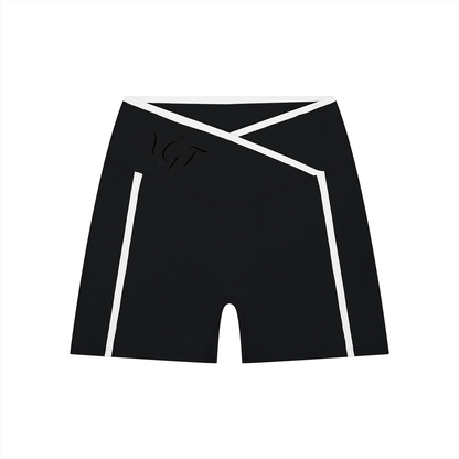 Vina Women's High-Rise Color Block Yoga Short Vital glow fit