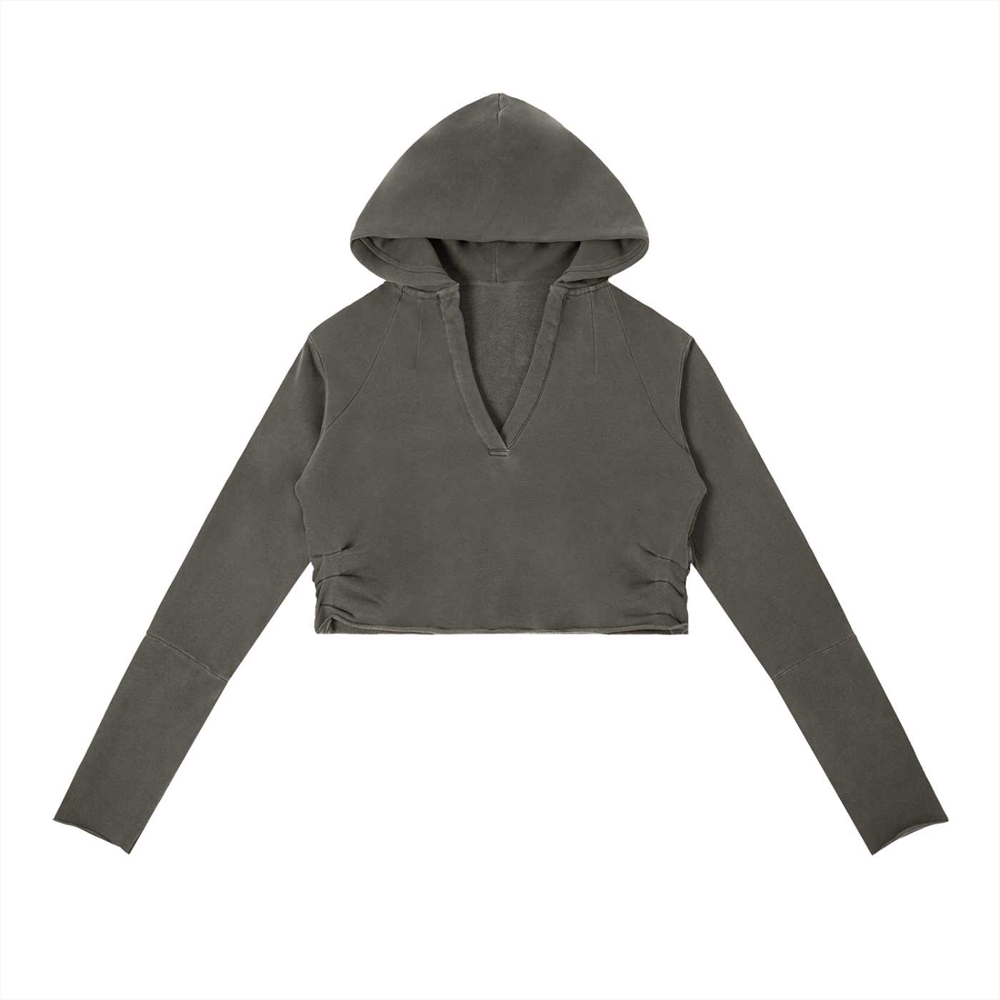 Vina Vintage Washed Crop Hoodie