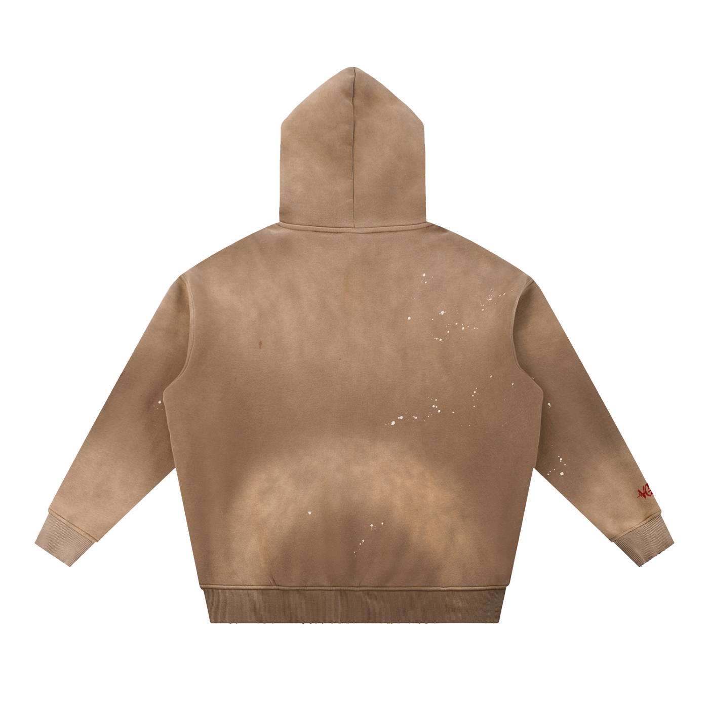 Sacred Vintage Washed Frayed Fleece Hoodie