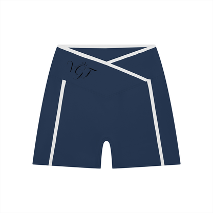 Vina Women's High-Rise Color Block Yoga Short Vital glow fit