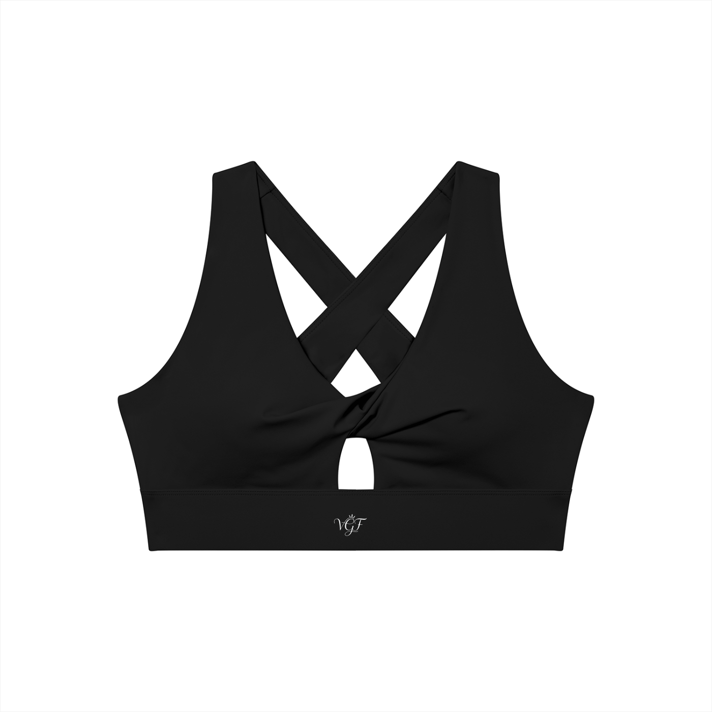 Divine Women's Twist Front V-Neck Sports Bra