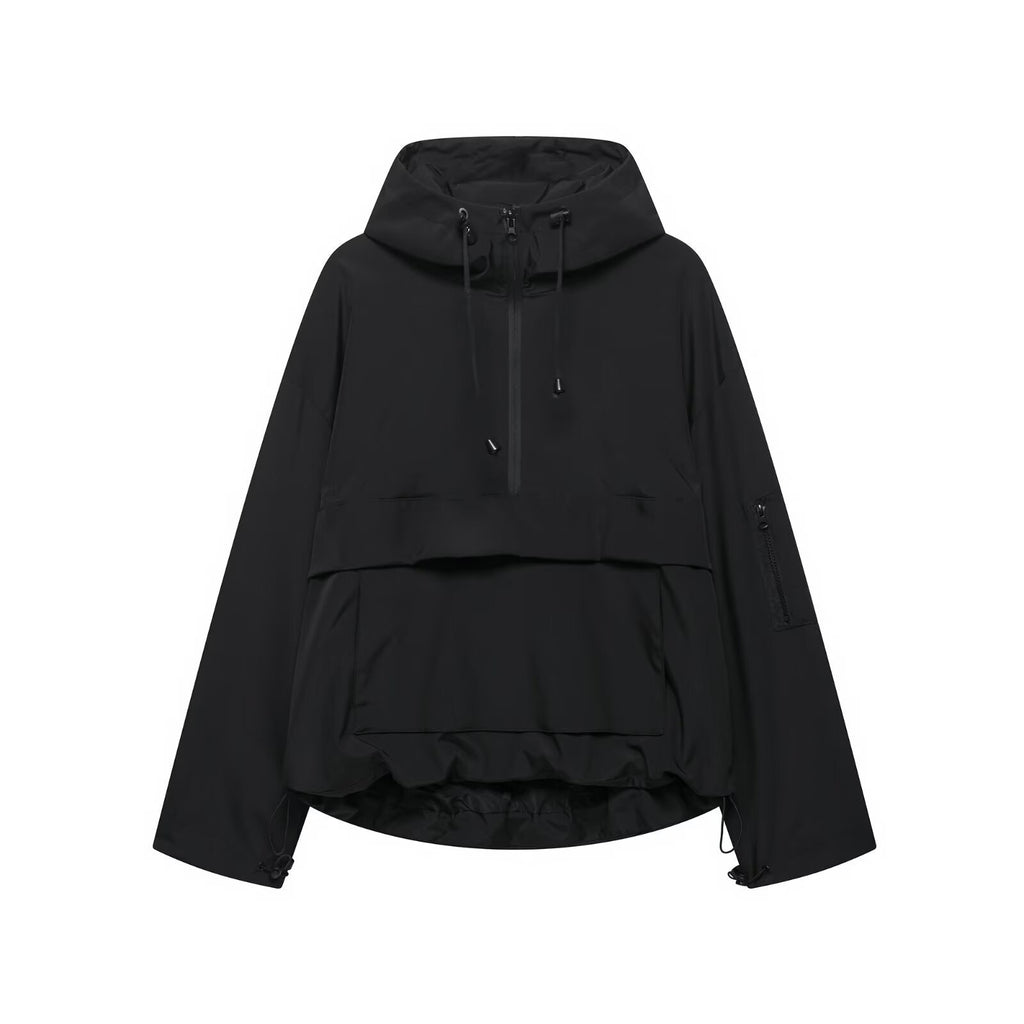 Casual Sports Hooded Jacket Top Outdoor Jacket Coat