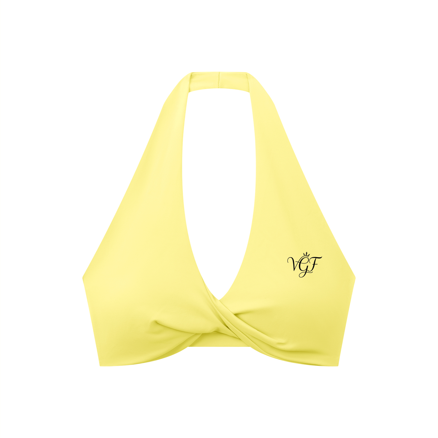 Divine Women's Pleated Halter Sports Bra
