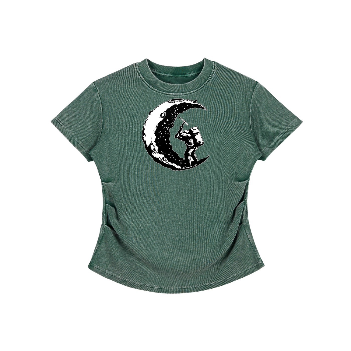 Divine Vintage Washed Bodycon Cotton T-Shirt