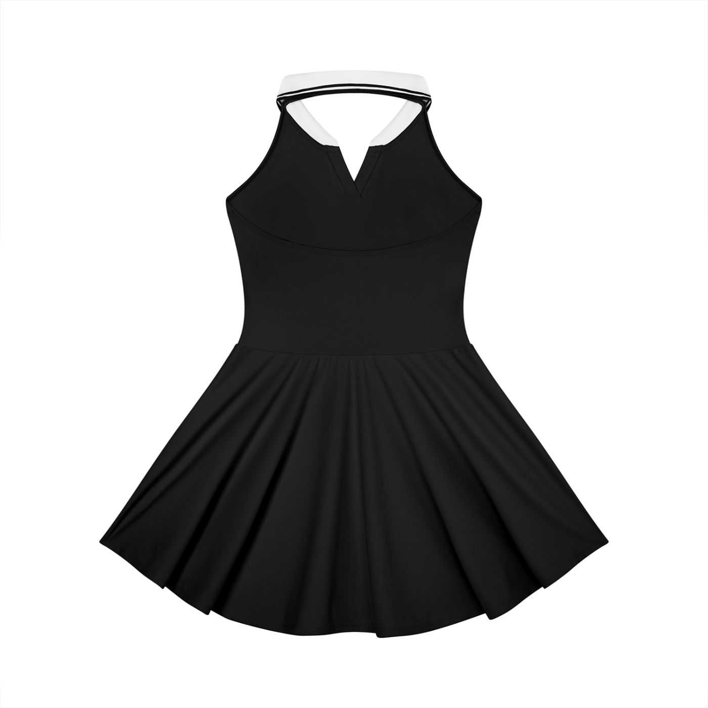 Vina Women's Pleated Halter Tennis Dress | Collared A-Line Skirt