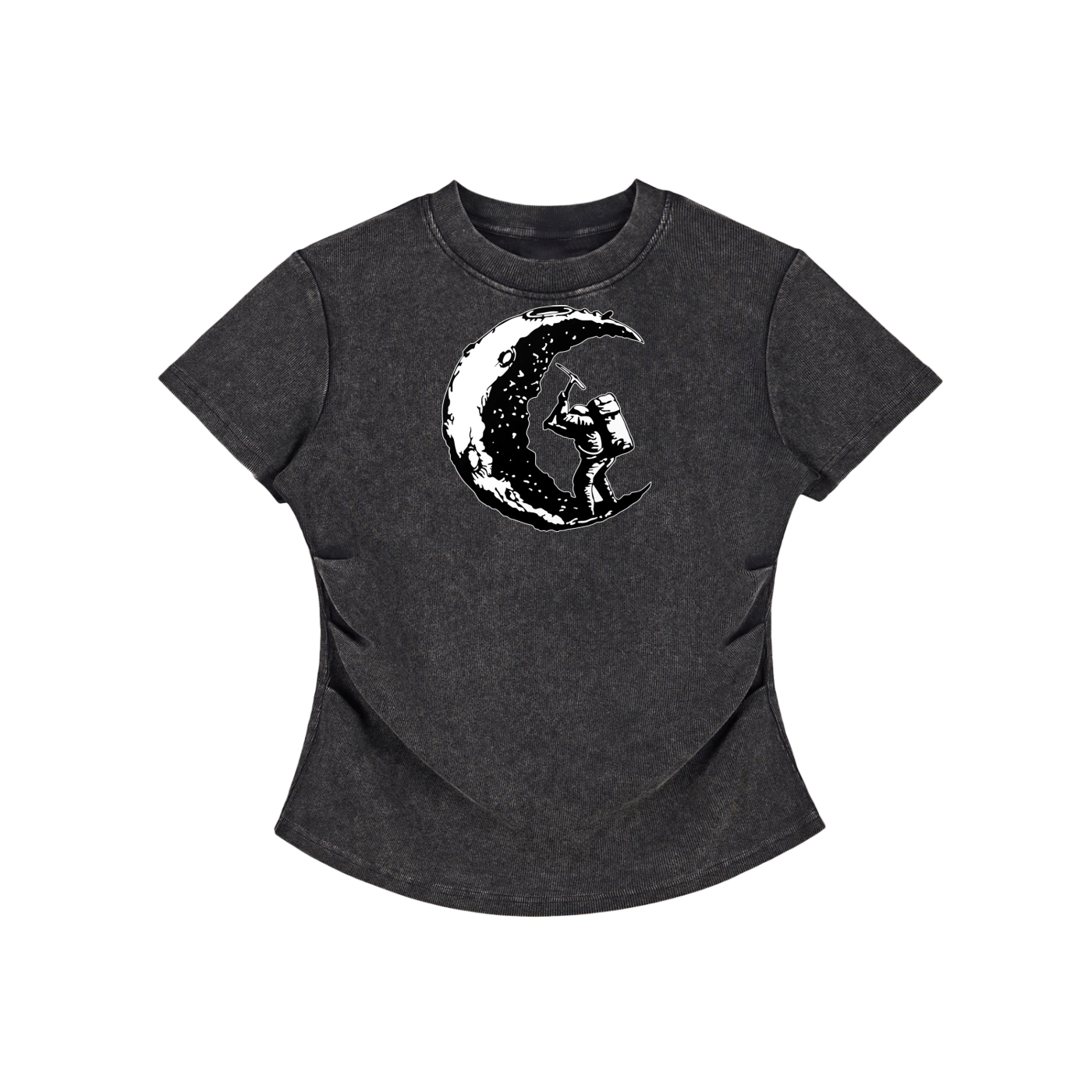 Divine Vintage Washed Bodycon Cotton T-Shirt