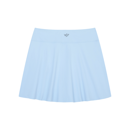Vina Paris Women's A-Line Contrast Panel Slit Skirt