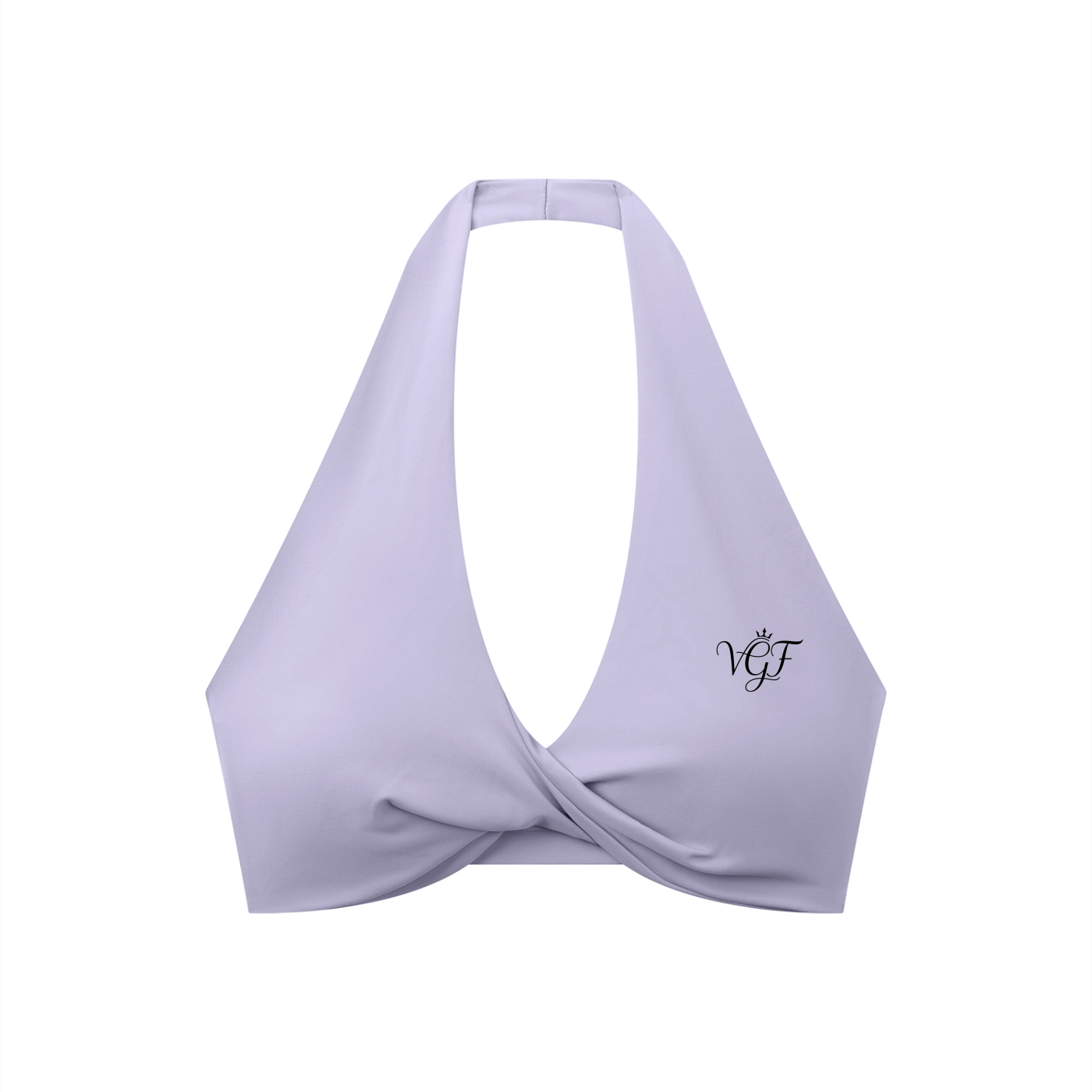 Divine Women's Pleated Halter Sports Bra