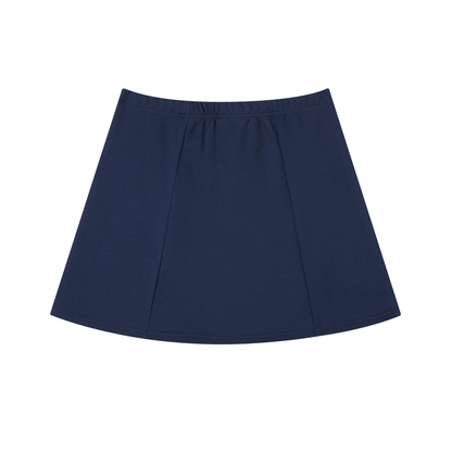 Divine Contrast Side Stripe Slit Skirt