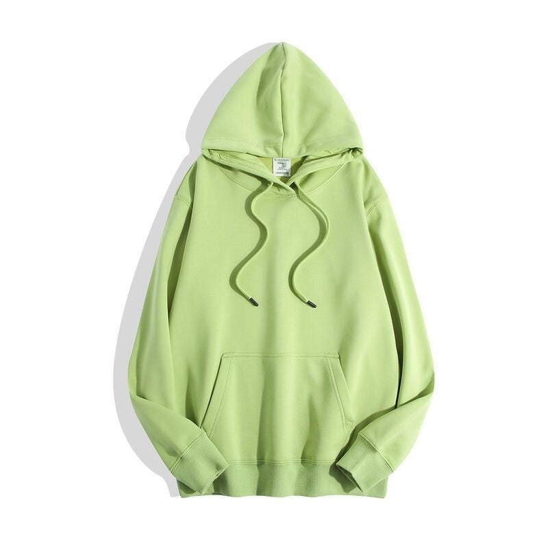 Ultra-soft Silver Fox Fleece-lined Thickened And Insulated Hooded Sweatshirt