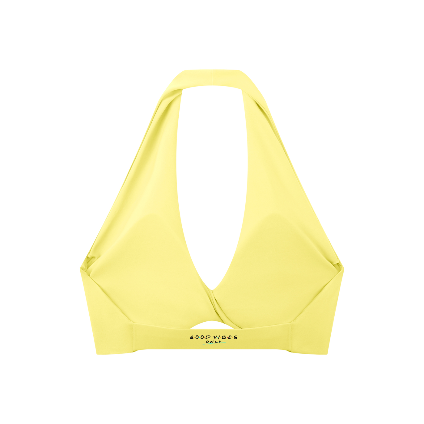Divine Women's Pleated Halter Sports Bra