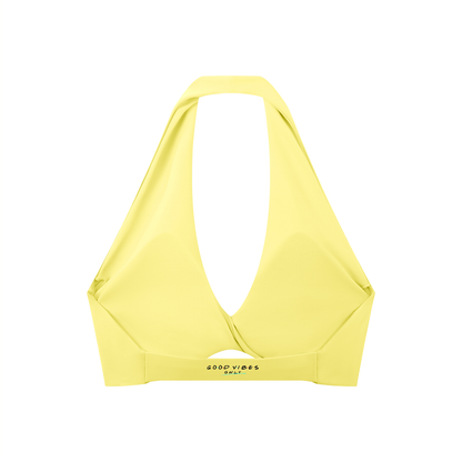 Divine Women's Pleated Halter Sports Bra