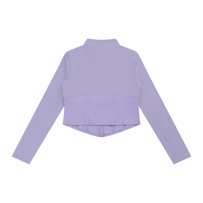 Divine Women's Slim Fit Full-Zip Yoga Jacket