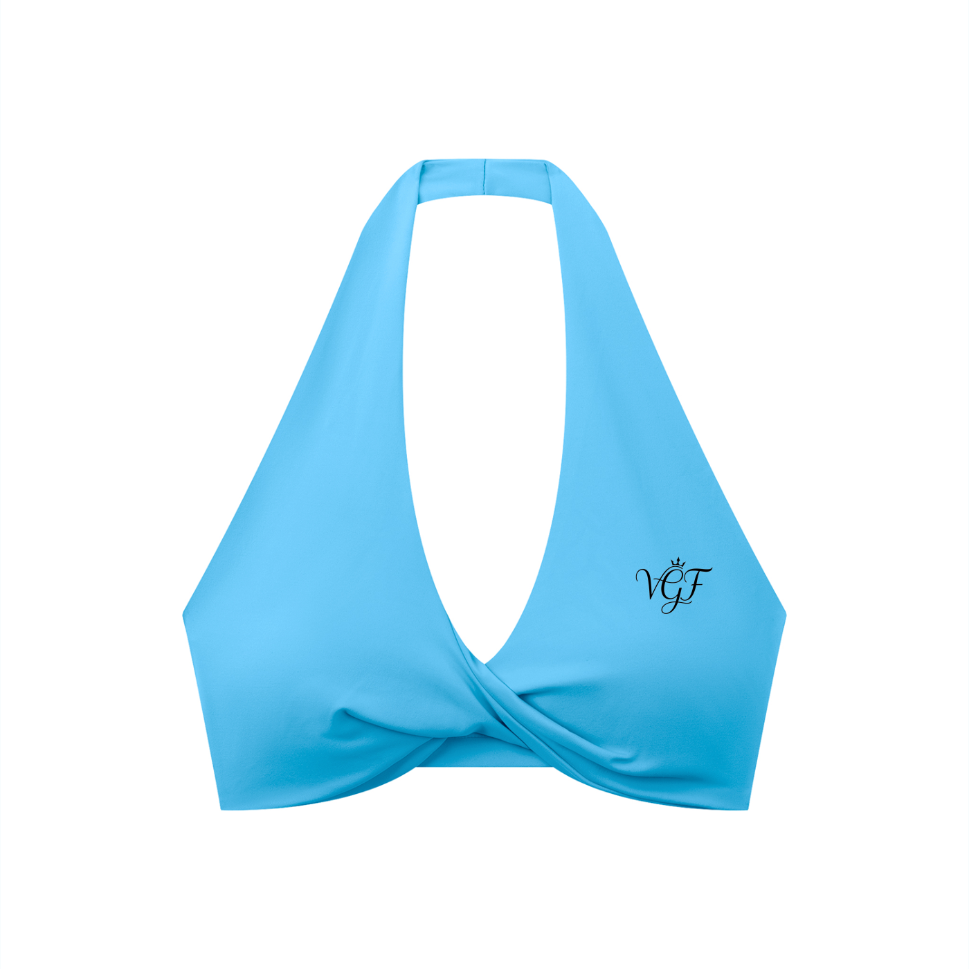 Divine Women's Pleated Halter Sports Bra
