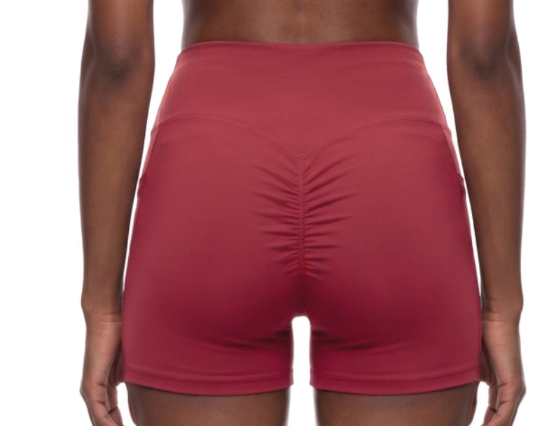 Vina Women's High-Rise Pocket Yoga Short Vital Glow Fit