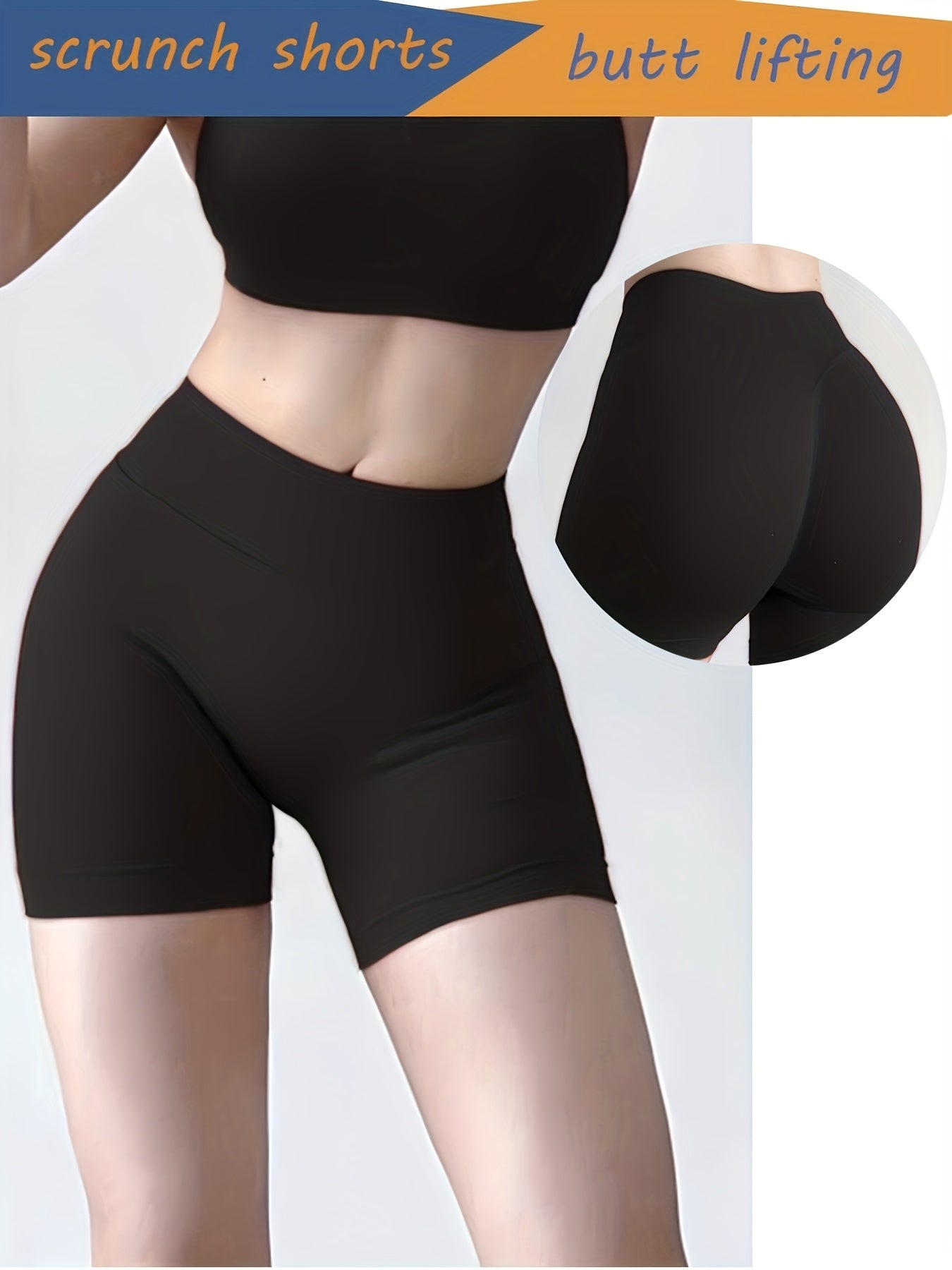 High-Waisted Yoga Shorts - Quick-Dry & Squat-Proof