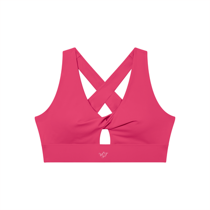 Divine Women's Twist Front V-Neck Sports Bra