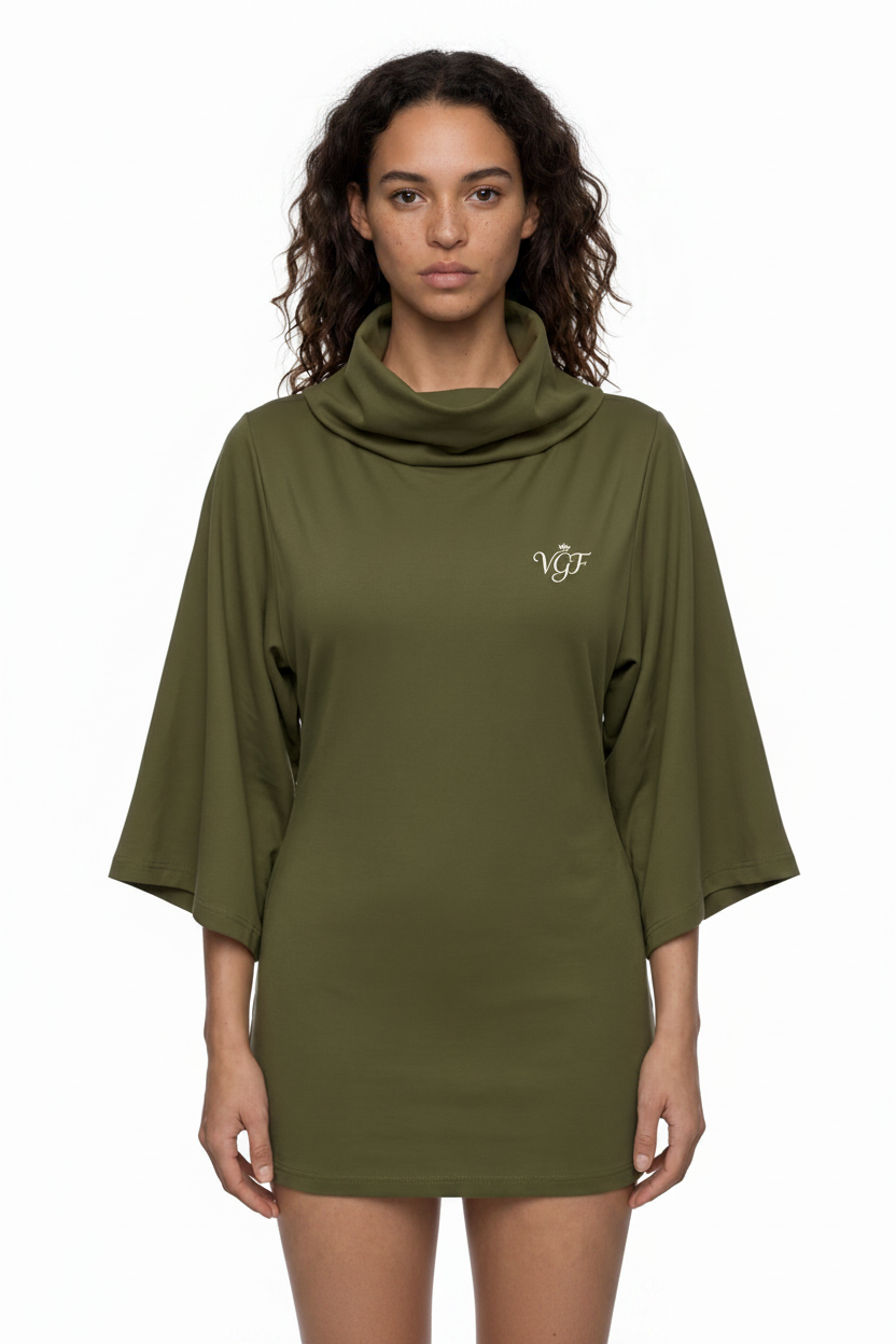Women’s Turtleneck Batwing T-Shirt Vital Glow Fit