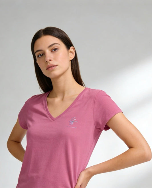VGF Vina Women's Perfect Tri V - Neck Tee - Vital glow fit