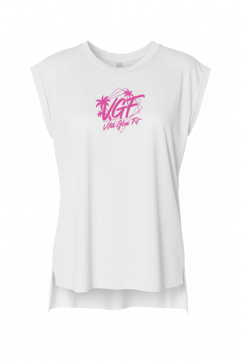 T-Shirt with Rolled Cuff - Vital glow fit