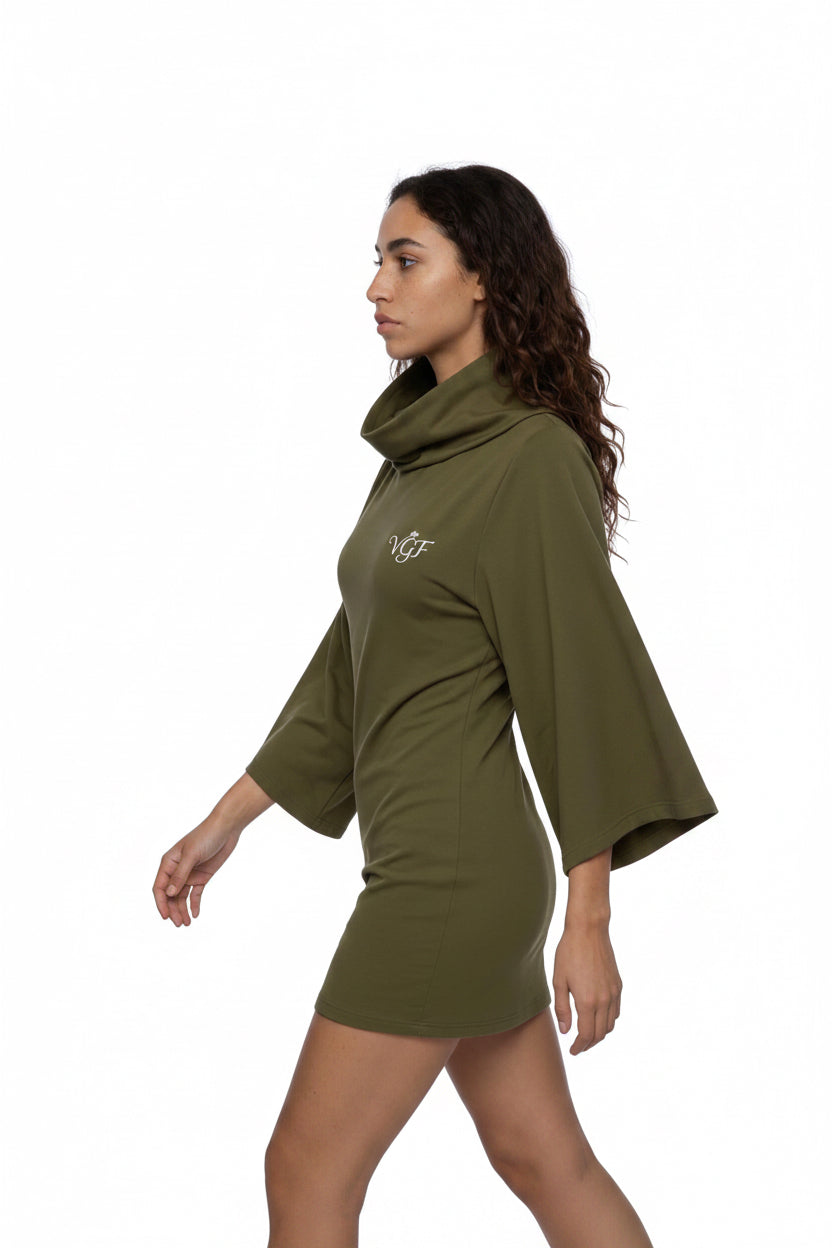 Sacred Women’s Turtleneck Batwing T-Shirt Vital Glow Fit