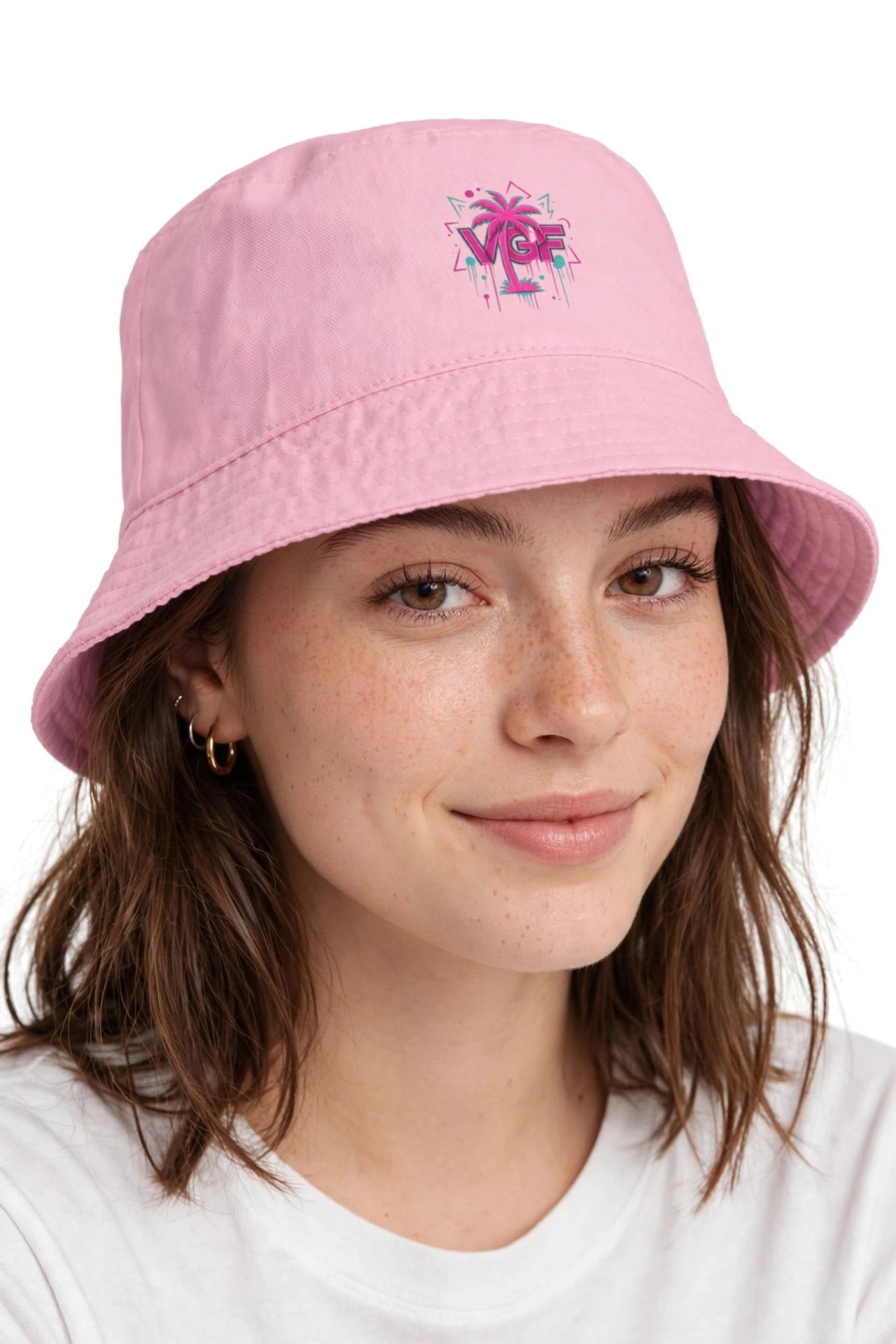 Sacred Pink Reversible bucket hat Vital glow fit