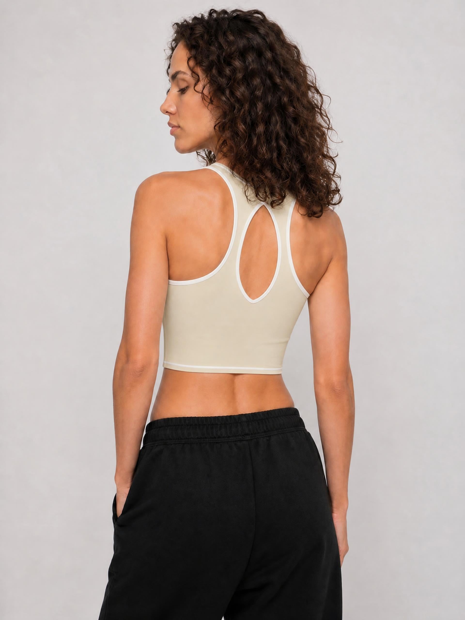 VGF Vina Topstitching Yoga Tank Top Vital Glow Fit