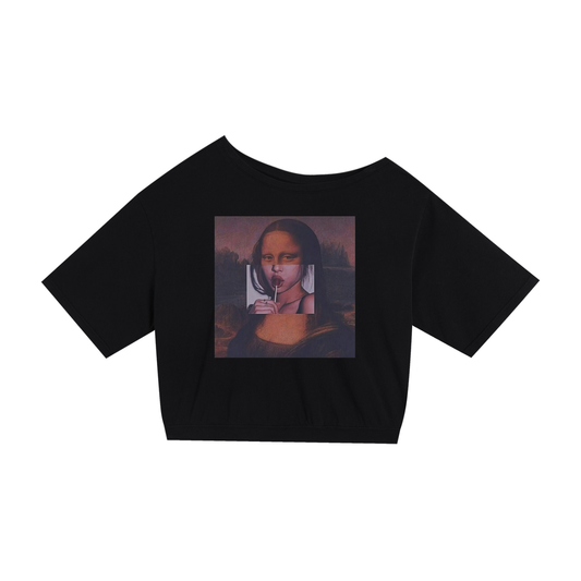 VGF Asymmetric Cold Shoulder Crop Top