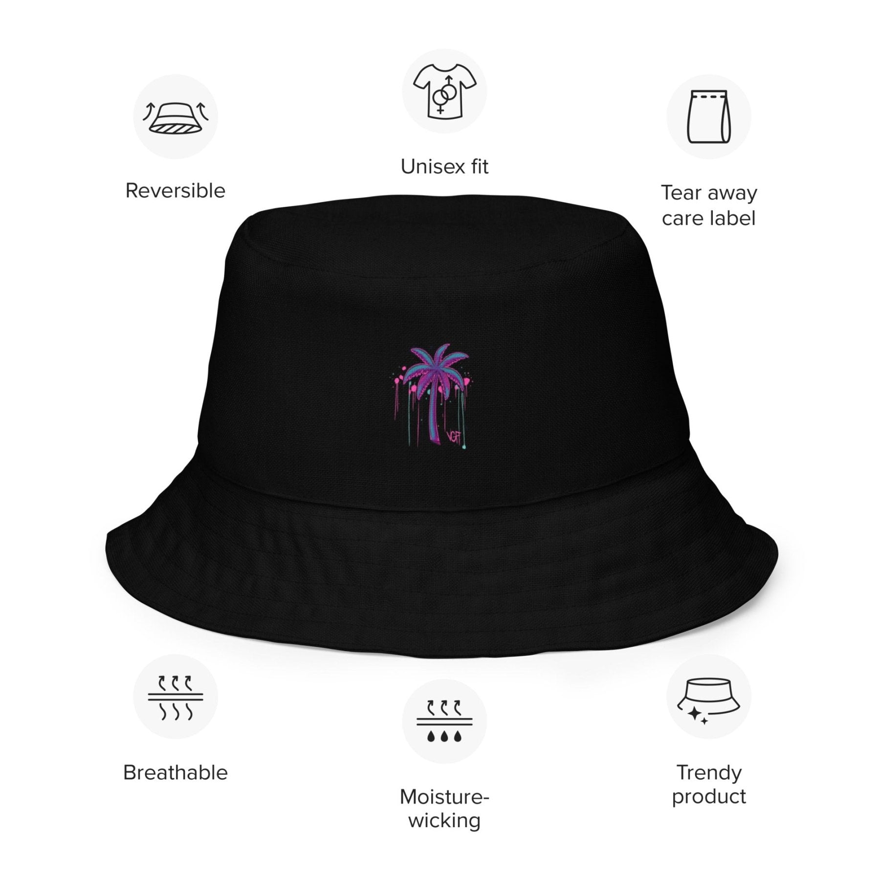 VGF Sacred Graffiti Reversible bucket hat - Vital glow fit