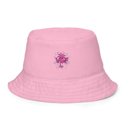 VGF Sacred Pink Reversible bucket hat - Vital glow fit