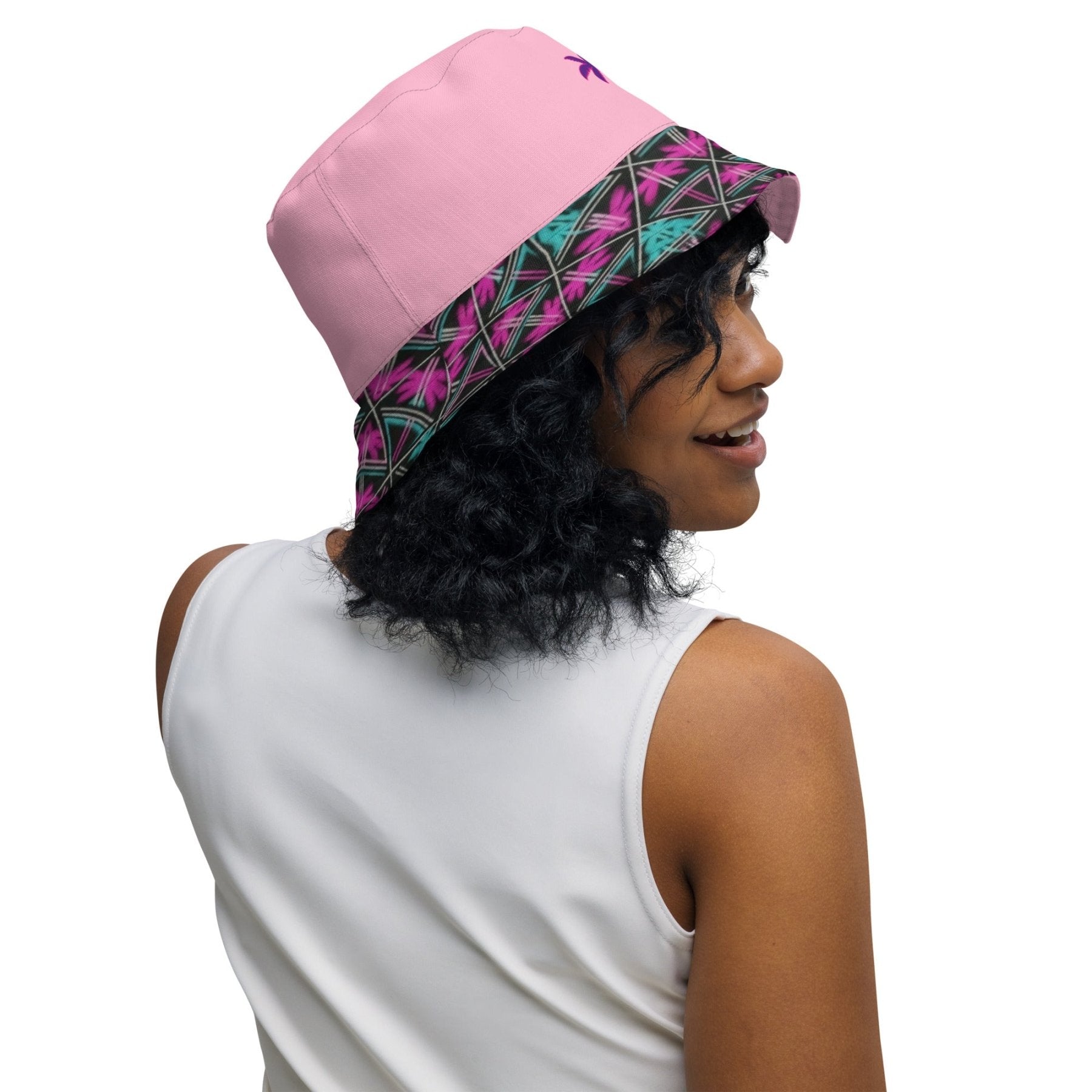 VGF Sacred Pink Reversible bucket hat - Vital glow fit