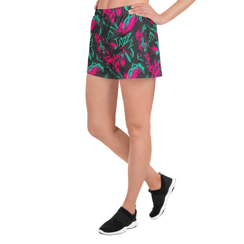 VGF Jazzy Print Athletic Shorts - Vital glow fit