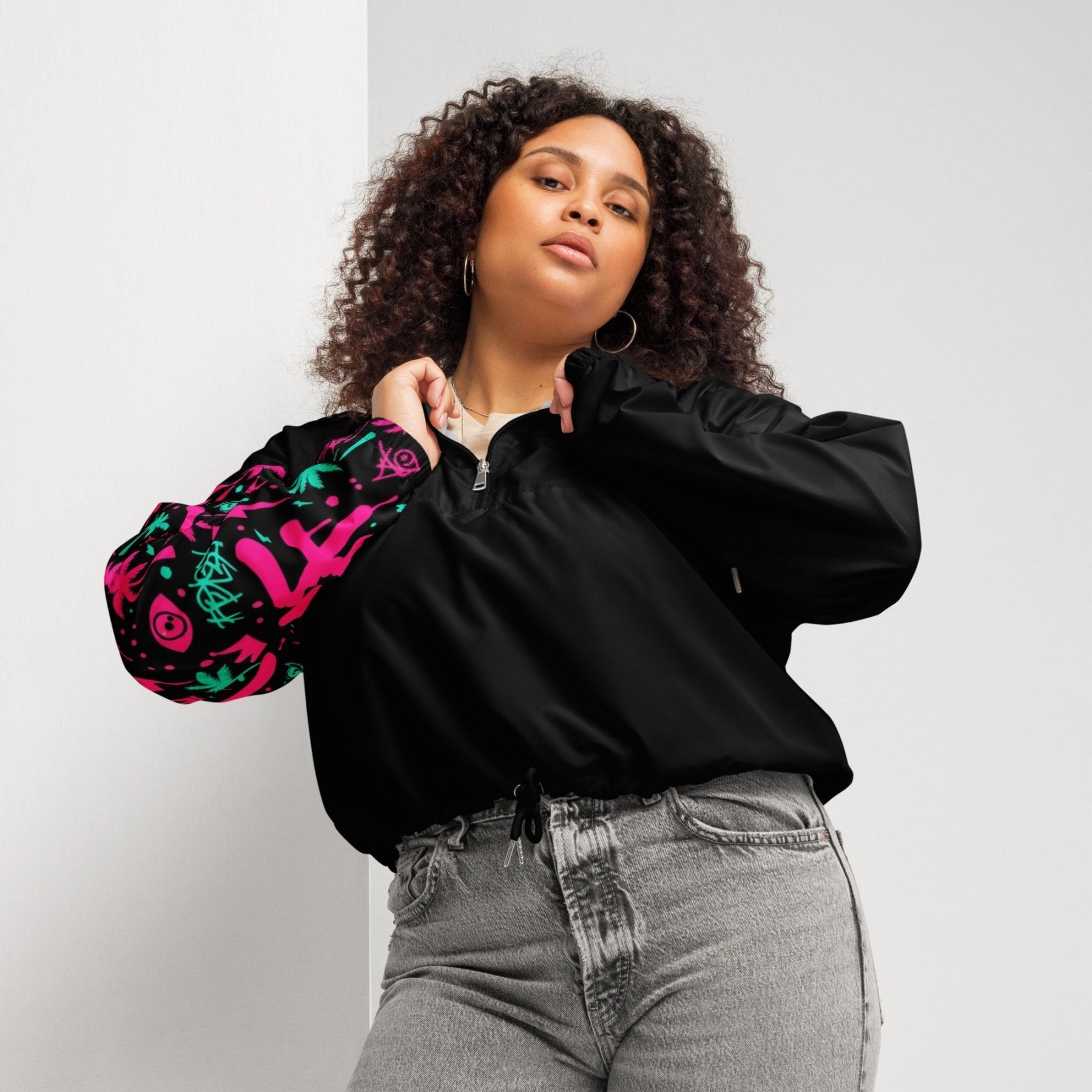 VGF Sacred Graffiti’s cropped windbreaker - Vital glow fit