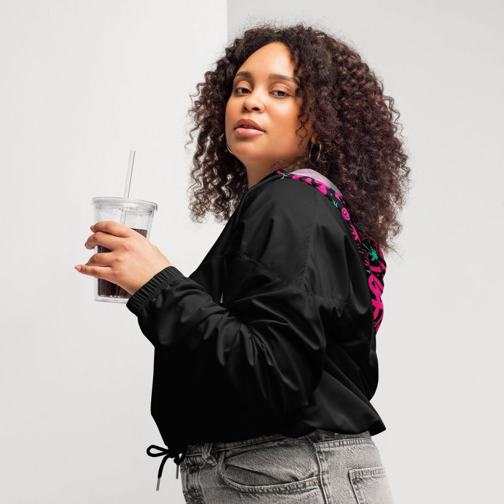 VGF Sacred Graffiti’s cropped windbreaker - Vital glow fit