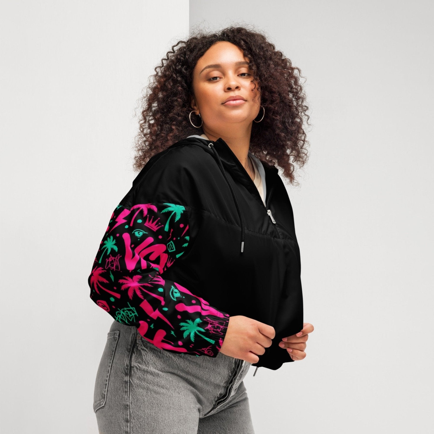 VGF Sacred Graffiti’s cropped windbreaker - Vital glow fit