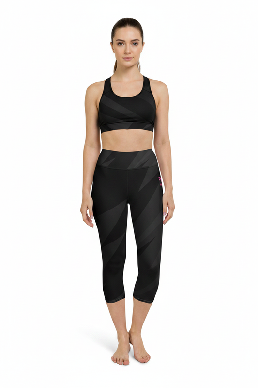 Black capris studio front