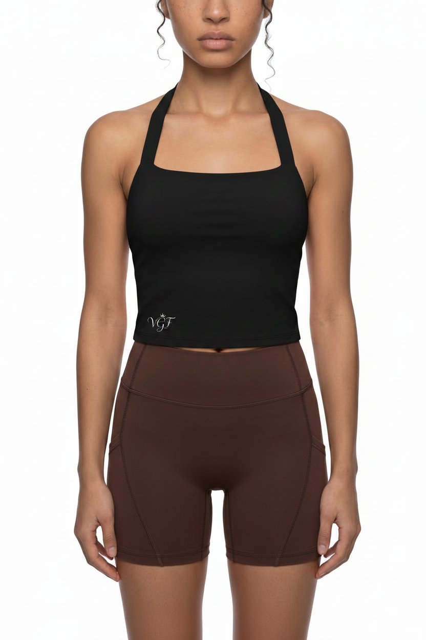 Black Halter Top