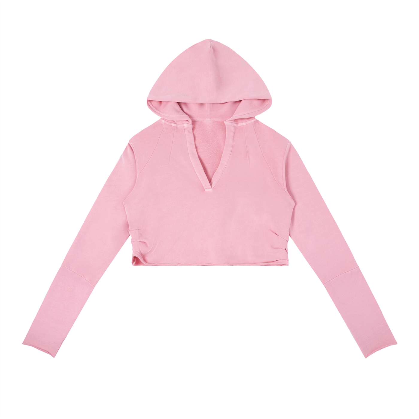 Vina Vintage Washed Crop Hoodie